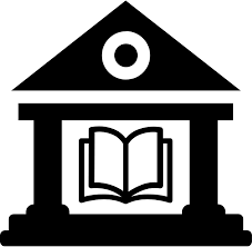 image of open books in a library image of open books in a library