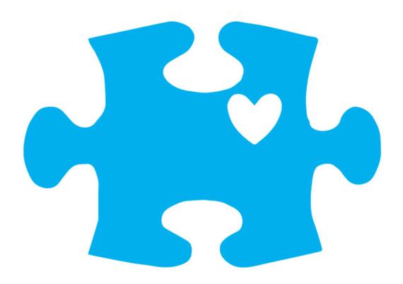 Autism Puzzle Piece w/ Heart Autism Puzzle Piece w/ Heart