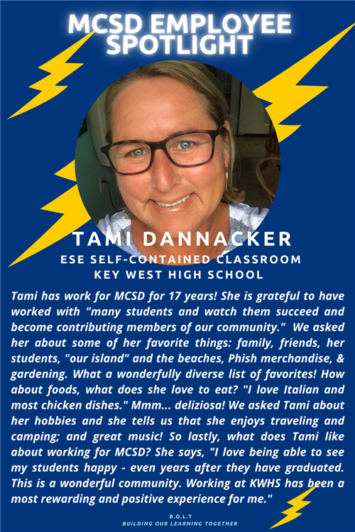 December 3, 2021 Employee Spotlight Tami Dannacker