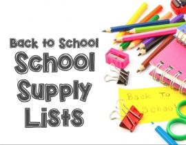  Back to School Supply List 