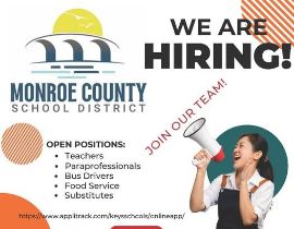  Monroe County School District is hiring! 📢